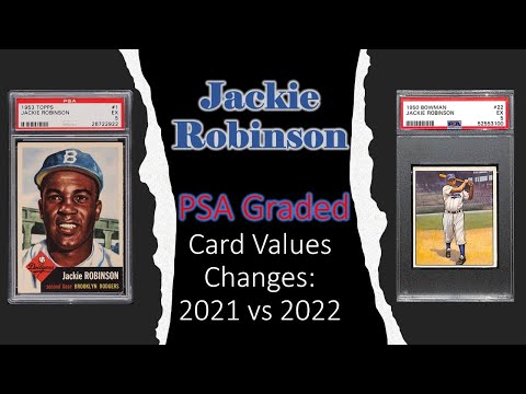 Jackie Robinson PSA Card Prices One Year Later: 2021 vs 2022