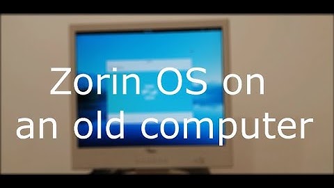 Me installing Zorin OS lite on old computer