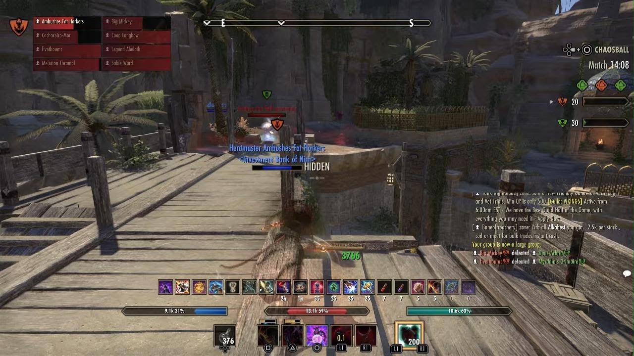 The Elder Scrolls Online PVP Nightblade Gameplay - YouTube