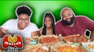 TRYING SUBSCRIBERS FAVORITE PIZZAS MARCOS PIZZA 🍕