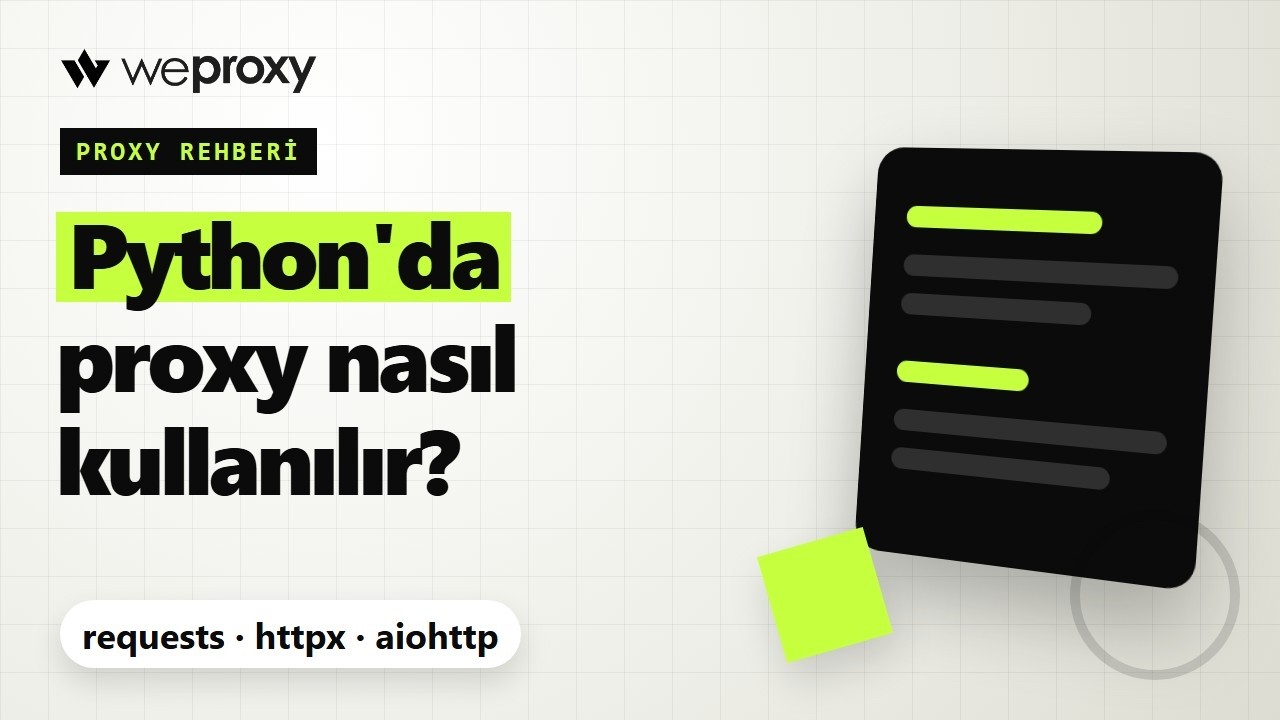 Python'da proxy nasıl kullanılır? requests, httpx ve aiohttp - YouTube