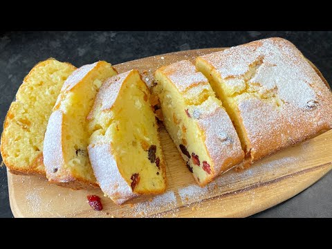 Moist Fruit cake, Simple and very Tasty - Cake in 5 minutes, You will make this cake every day!