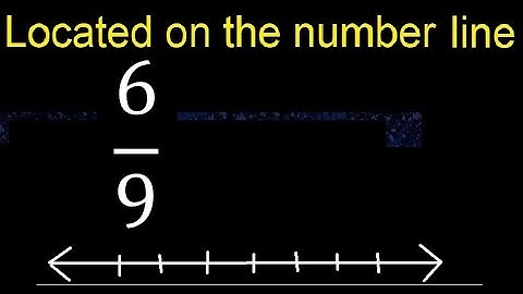 Located 6/9 on the number line , locate fractions on the number line . represented