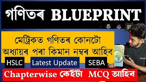 HSLC 2026 Mathematics Blueprint | Class 10 | SEBA Assam | Full Marks Distribution | MAS TR