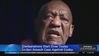 Jury deliberations start over in Cosby vs. Huth sex assault case