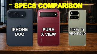 Apple iPhone Duo vs Huawei Pura X View vs Google Pixel 11 Pro Fold