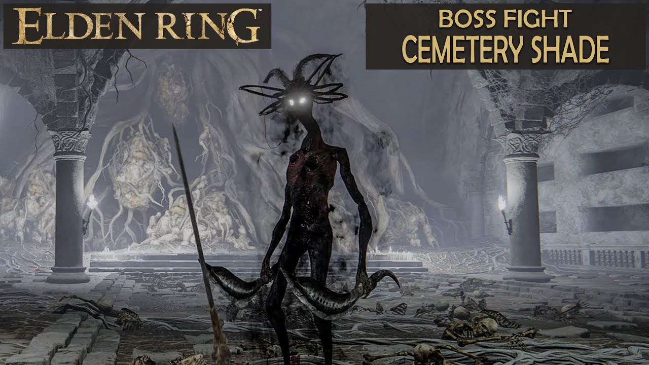 Elden Ring Boss Fight: CEMETERY SHADE | Tombsward Catacombs | PS5