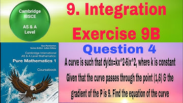 A curve is such that dy/dx=kx^2-6/x^2, where k is constant Given that the curve passes through the