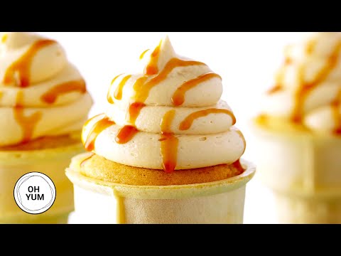 How to Make DECADENT Ice Cream Cone Cupcakes