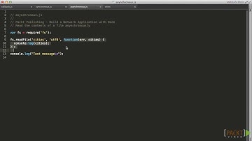 Node Tutorial: Asynchronous Programming and Nonblocking I/O | packtpub.com