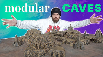 Easiest D&D MODULAR CAVE Terrain (without breaking the bank)