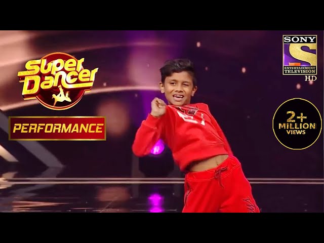 Nikhil's Unbeatable u0026 Energetic Performance On Malhari | Super Dancer Chapter 3 class=