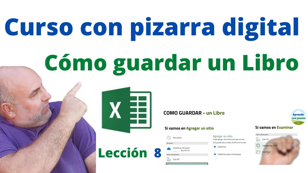 Cómo guardar un libro en Excel - YouTube
