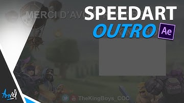 Speed art - After Effects 2D outro (simple motion design)