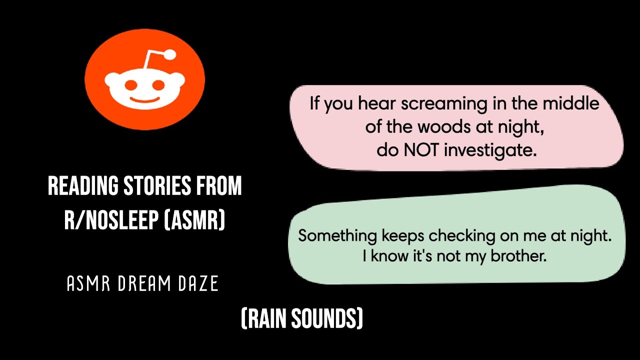ASMR | Reading scary reddit stories from r/no sleep #4 (rain sounds ...