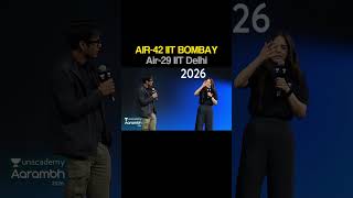 Prashant Jain Sir & Dhairya Mam Stage Talk On Topper Strategies! 🚀