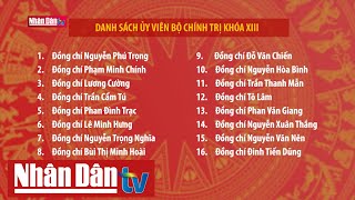 Danh sách Ủy viên Bộ Chính trị khóa XIII