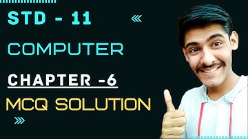 STD 11 COMPUTER CHAPTER 6 MCQ SOLUTION | BASIC UBUNTU LINUX COMMANDS | STD 11 | COMPUTER | CH 6| MCQ