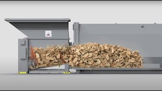 How the Komar Auger-Pak® Shreds and Compacts Wood Pallets