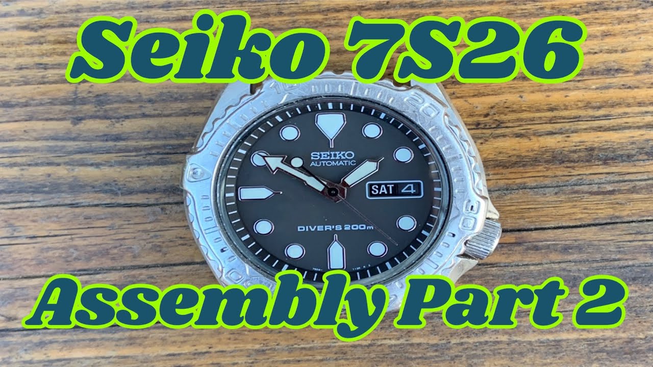 Seiko 7S26 Watch Service. Assembly Tutorial Part 2 - Calendar Works -  YouTube