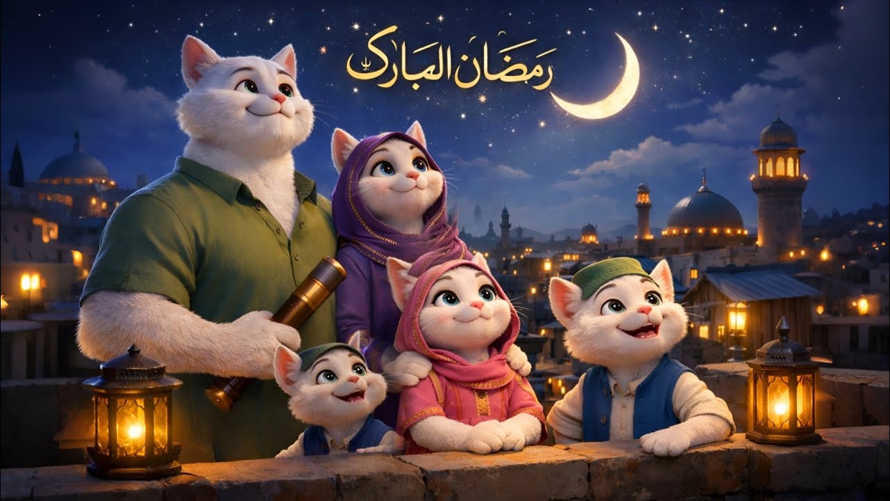 Ramadan Mubarak! 🌙 A Cat Family’s Journey through the Holy Month | Catstory video 