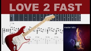 #LOVE 2 FAST#STEVE LACY#|Guitar Tab| TUTORIAL#Mastertabs#BestFreeYoutubeMusic#FREE GUITAR ALL EASY