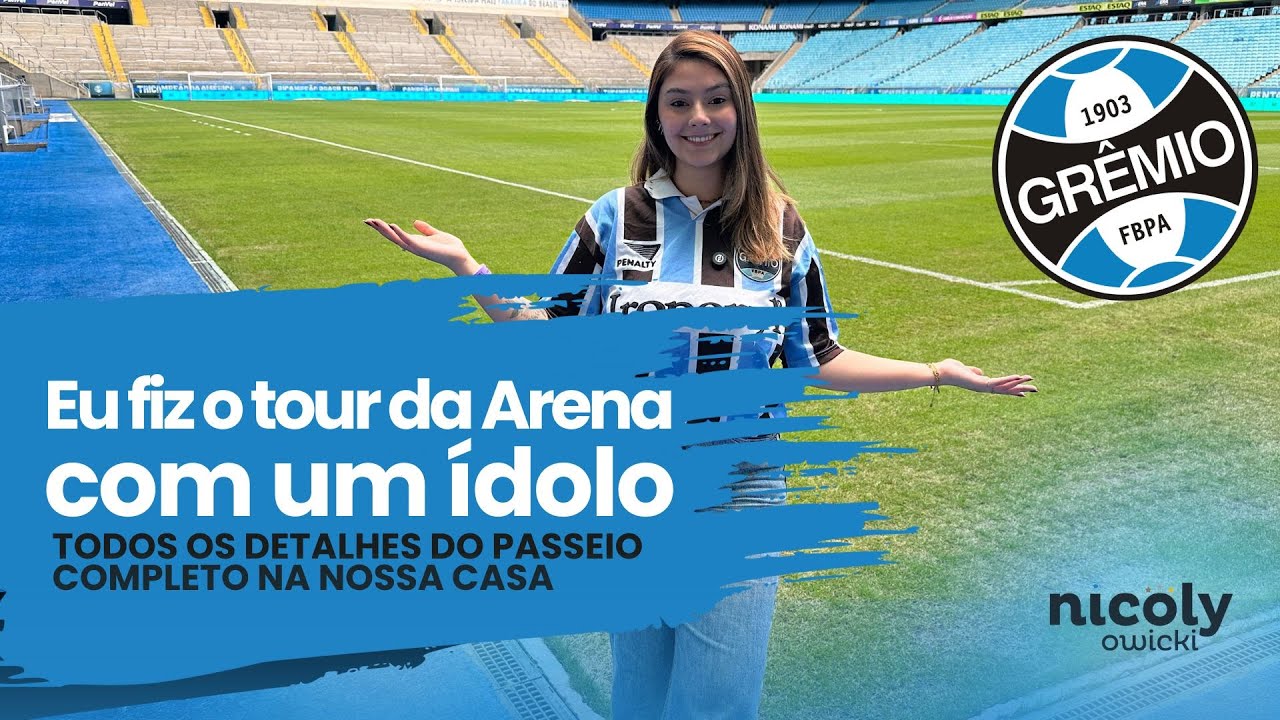 FIZ O TOUR DA ARENA COM UM ÍDOLO DO GRÊMIO | TINHA ATÉ UM COLORADO | VESTIÁRIOS, GRAMADOS E MUITO +
