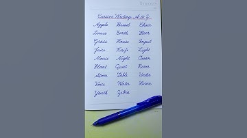 Cursive writing a to z | 5 Letter Words | Cursive writing abcd | Cursive letter |Cursive handwriting