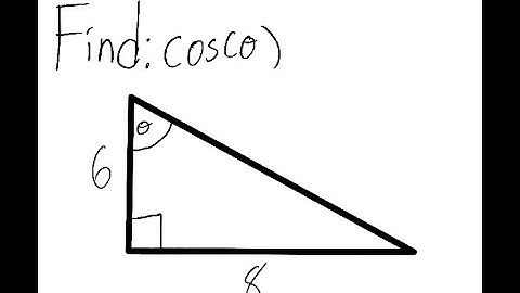 Right Triangle Trigonometry: Find cos (𝜃) for the given right triangle