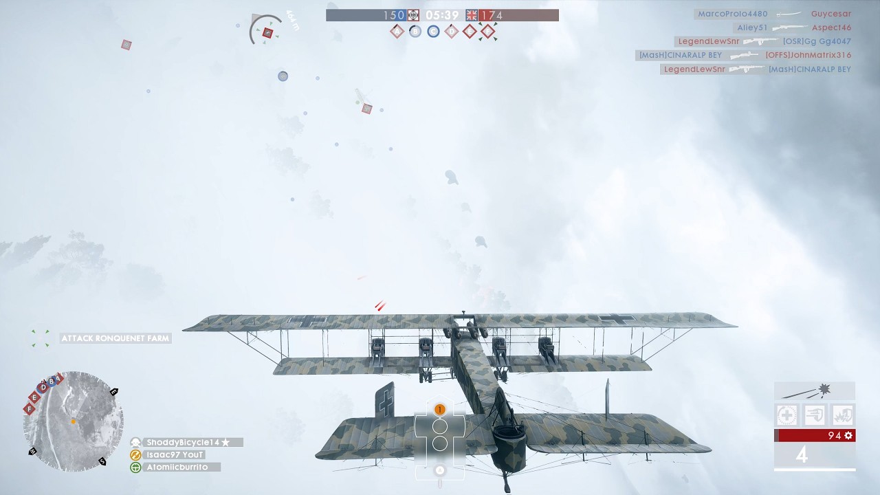 Battlefield 1: Heavy Bomber 23-1 gameplay (No Commentary)
