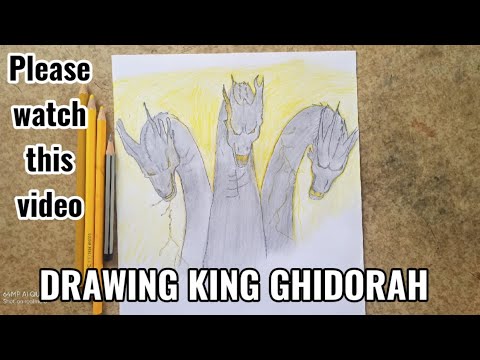 Drawing King Ghidorah from Godzilla King of the Monsters - YouTube