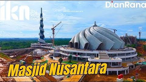 Semakin Joss! Masjid Nusantara & Air Mancur Bundaran Sumbu Barat IKN #DIANRANA