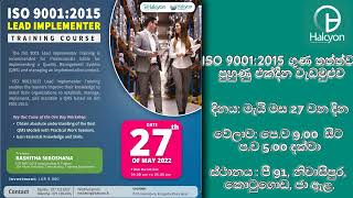 Information ISO 9001 Lead Implementer Training workshop Guide
