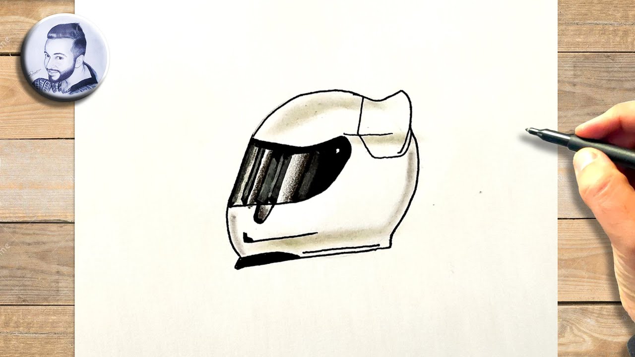 Dessin De Casque En Page De Garde Pour Technologie Comment dessiner un casque de f1 - YouTube