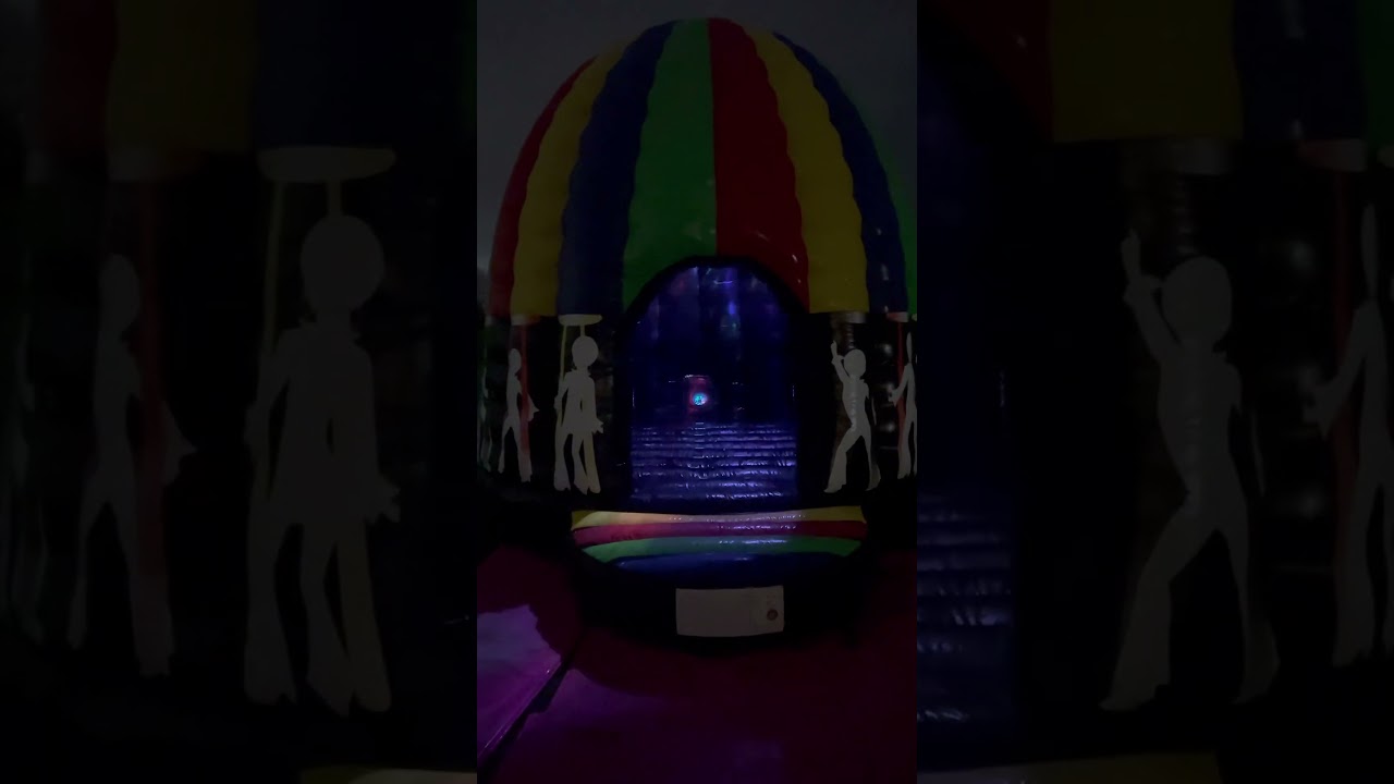 Disco Dome Bouncy Castle Hire Leeds Wakefield Barnsley Selby - Disco Lights + BIG Bluetooth Speaker