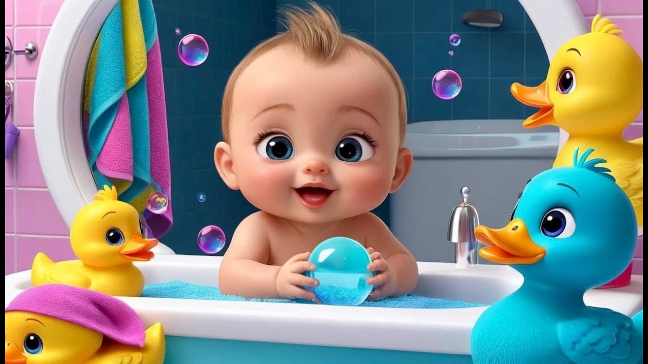 Bath Time Song | Fun and Splashy Nursery Rhyme for Kids | Nursery ...