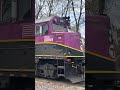 Train 5235 to Haverhill at Ballardvale. F40 1032 and cab car is 1815