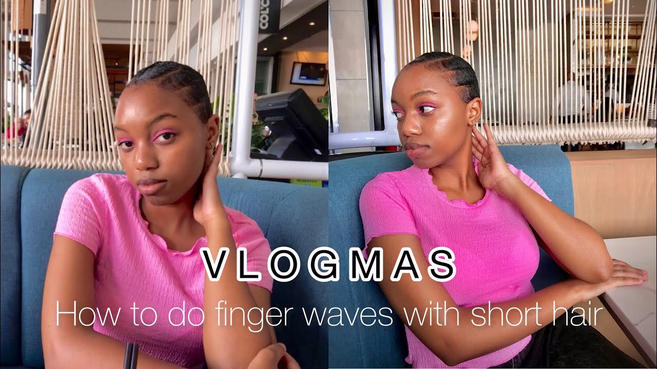 How To Do Finger Waves On Short Hair | South African YouTuber | Gina ...