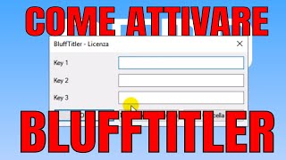 Come attivare BluffTitler - how to activate BluffTitler