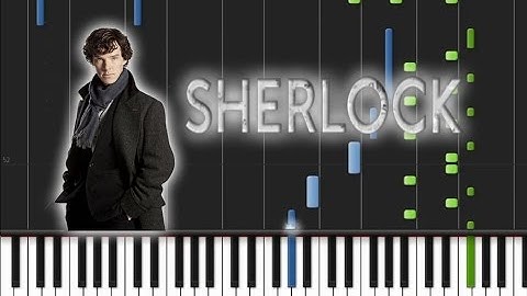 Sherlock BBC - Opening Theme Piano Cover [Synthesia Piano Tutorial]