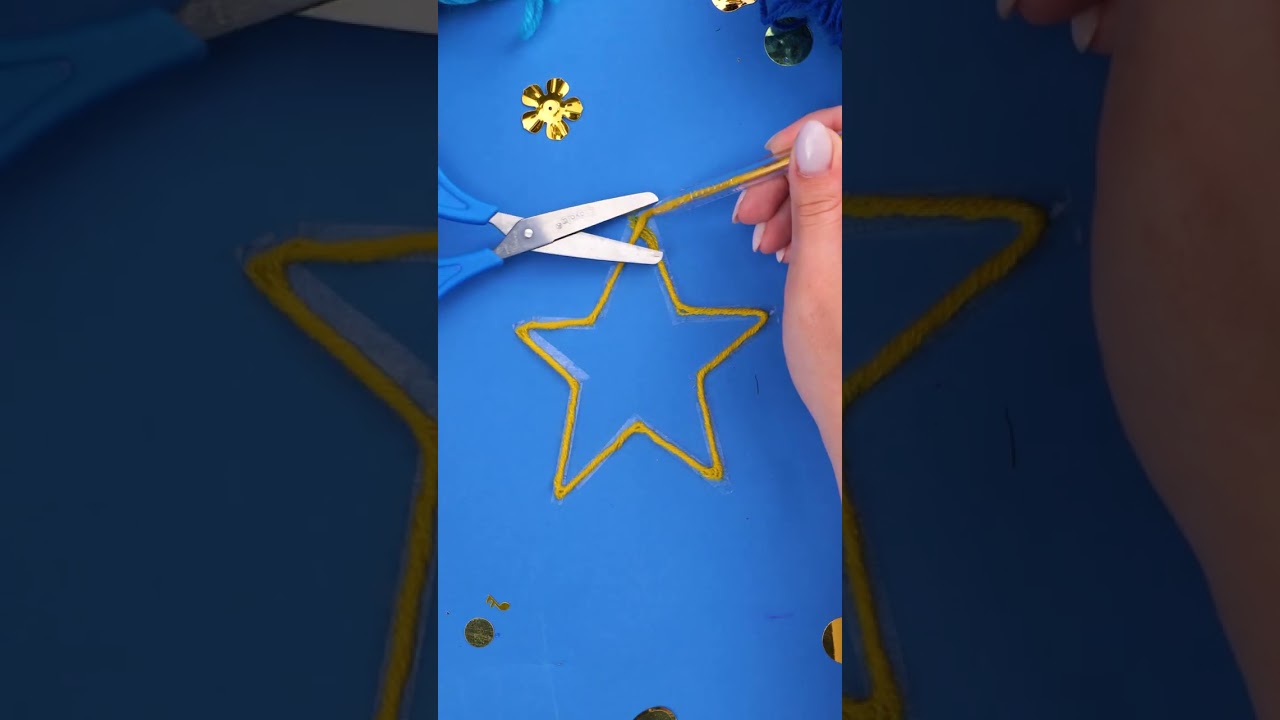Let's Make a Gold Glitter Star! ⭐