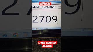 Gmail symbol in ms word #viral #excel #computereducation #mswordinhindi #word #spreadsheet #shorts