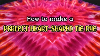 Heart-Shaped Tie Dye with Pink and Red