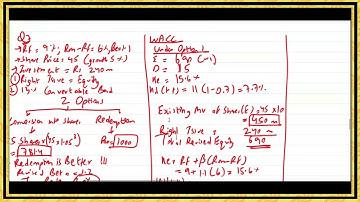 Spring 2024 Q7 WACC with Convertible Bonds CAF 6 MFA by Sir Saud Tariq ACA ST Academy