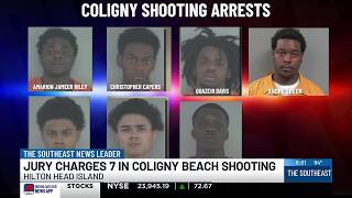 Seven indicted in Coligny Beach July 4 shooting; 44 charges filed
