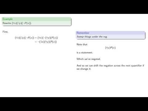 Multiple Quantifiers