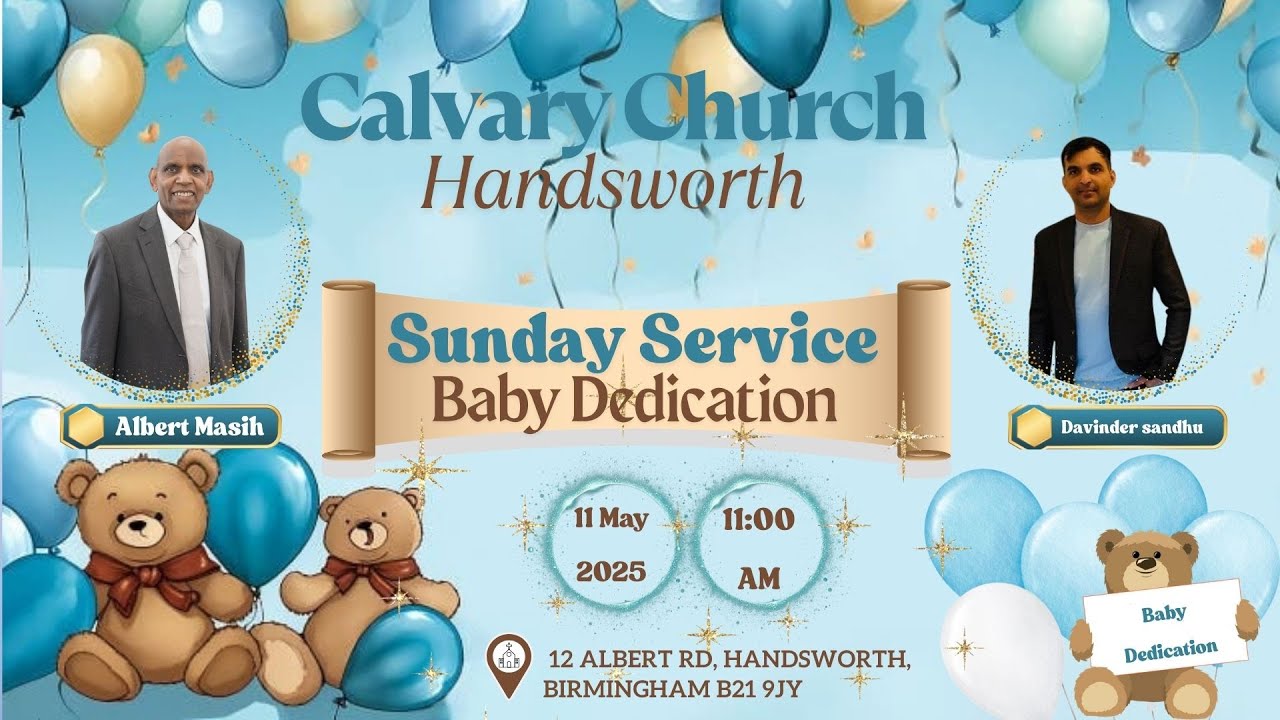 Sunday service/Baby Dedication/preaching by Davinder Sandhu/#jusus ...