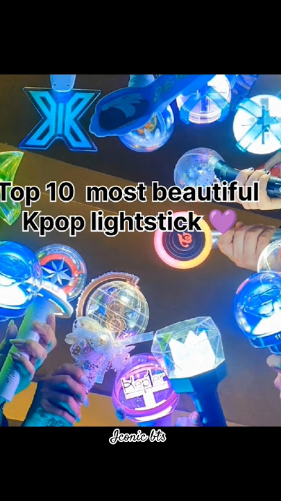 Top 10 Most Beautiful K-POP Lightstick💜🔮#lightstick #bts #kpopmerch #kpoplightstick #kpop #btsarmy💜🔮