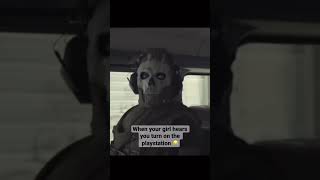 When your girl hears you turn on the playstation #shorts #gaming #PS5