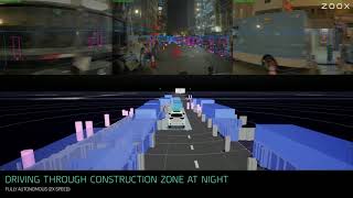 Details Zoox: Driving Through Construction Zone at Night Guide